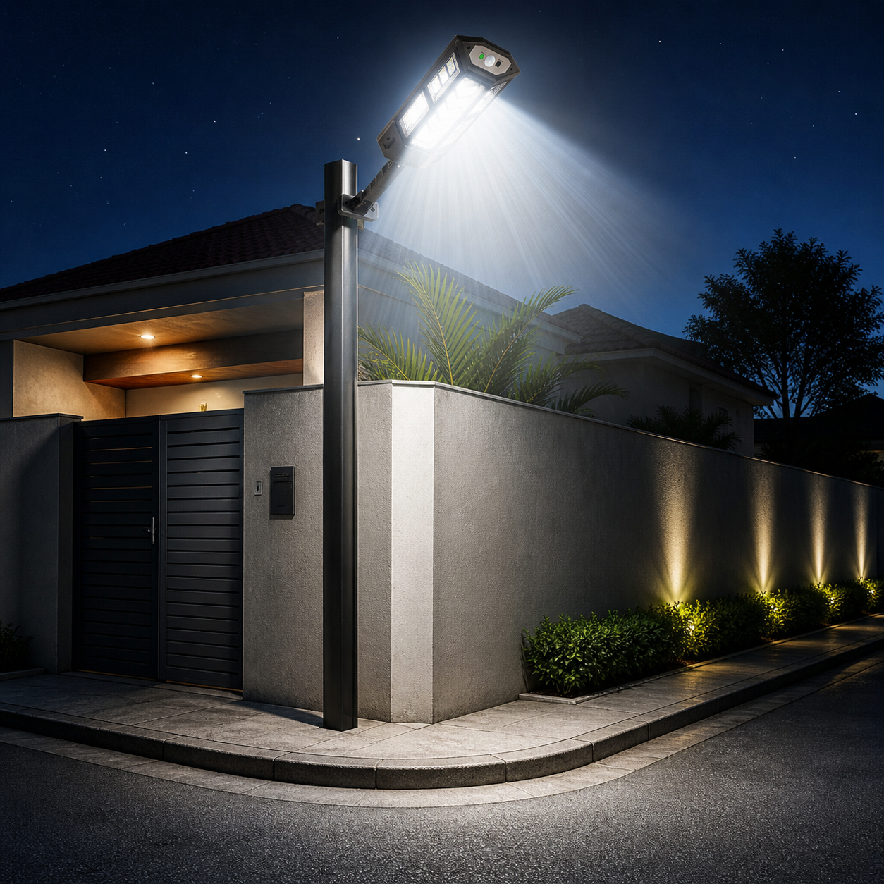 Solar Security Wall Light – Draven