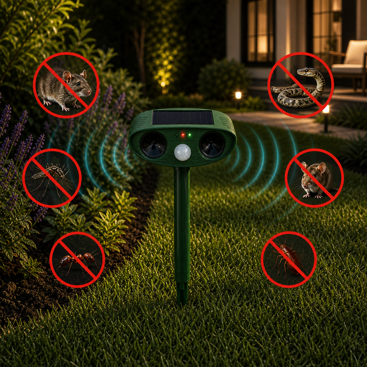 Solar Ultrasonic Pest Repeller – EcoShield Series