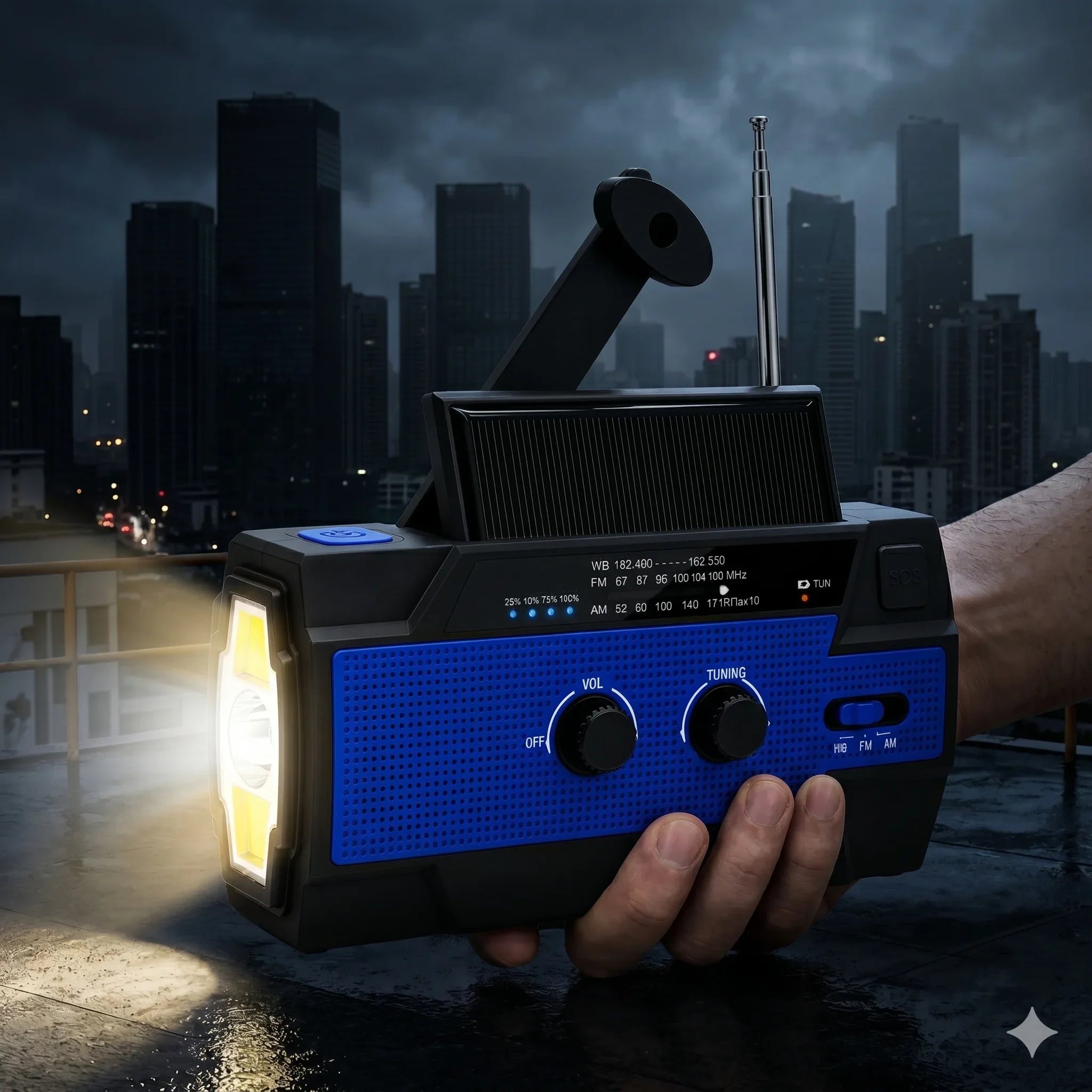 Multifunctional Portable Solar Emergency Radio